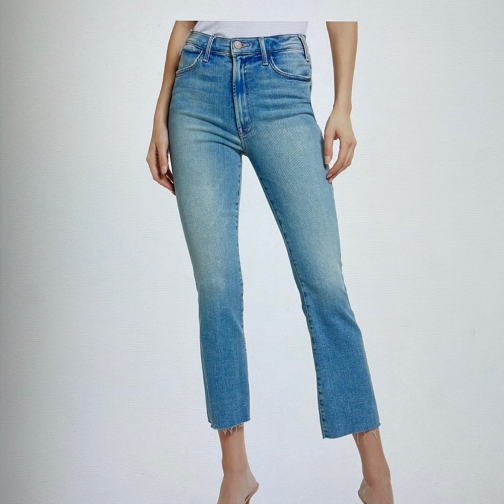 Mother The Hustler high waist ankle fray 31